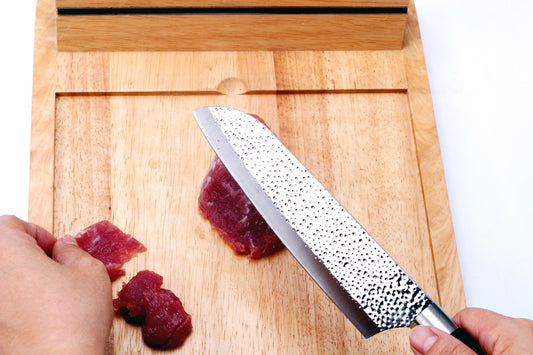 Embossed Hammered Blades 3 Piece Knife Set